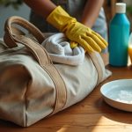 how to clean a duffle bag