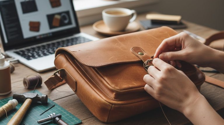 how to repair leather bag
