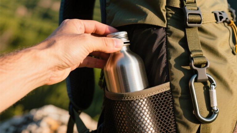 How to Attach a Water Bottle to a Backpack