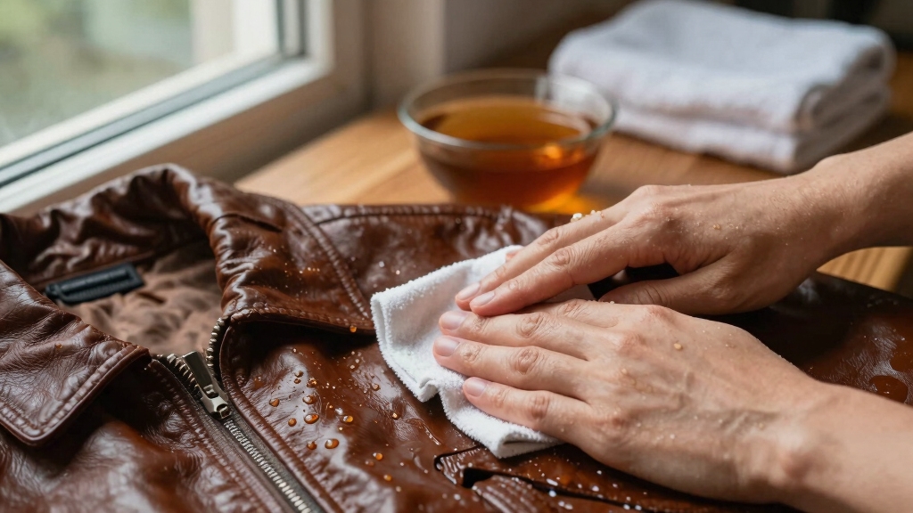 Removing Excess Water From Leather Surfaces