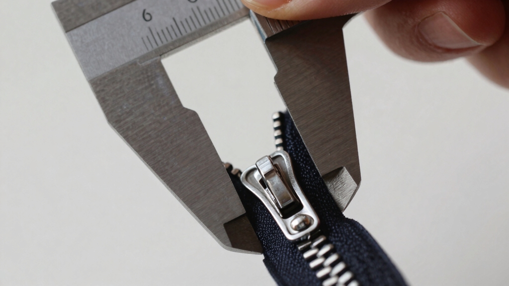 measure closed zipper tooth width