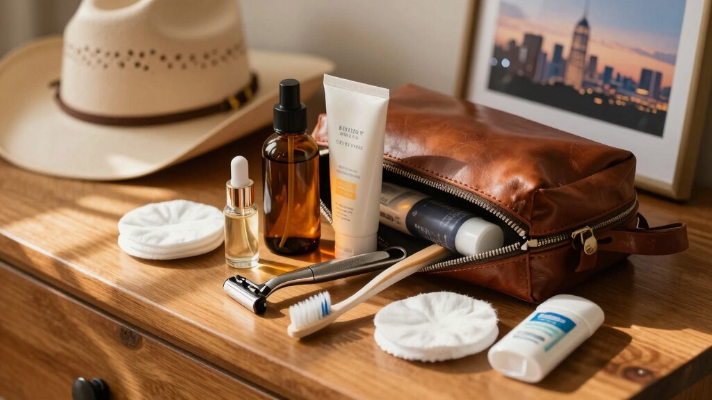 travel size toiletries and essentials
