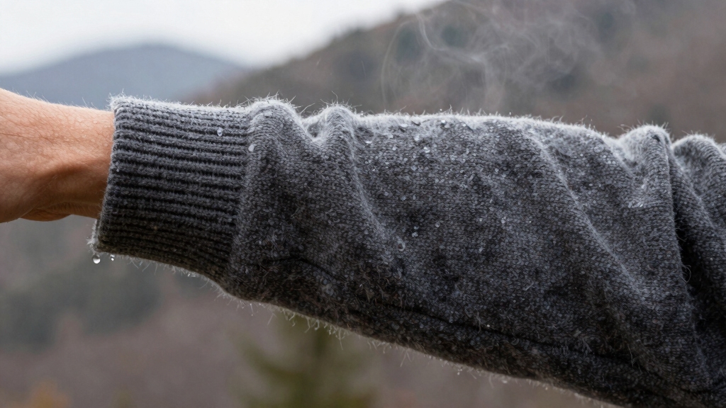 moisture triggered exothermic wool insulation