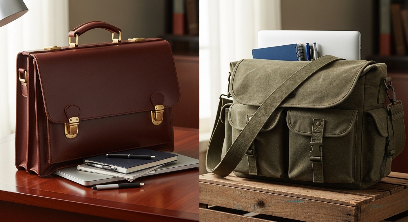 Briefcase vs Messenger Bag