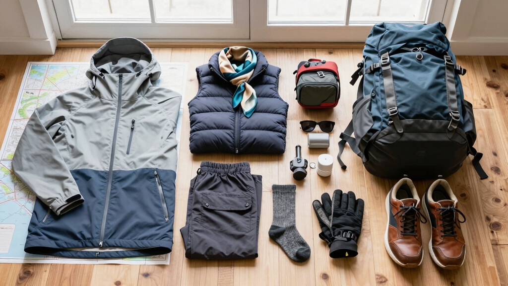 versatile layered clothing for travel