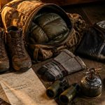 layered clothing sturdy boots