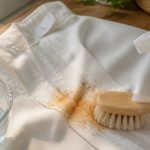 remove stains from polyester