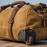 durable canvas rolling travel duffle