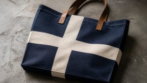 neutral oversized cotton tote