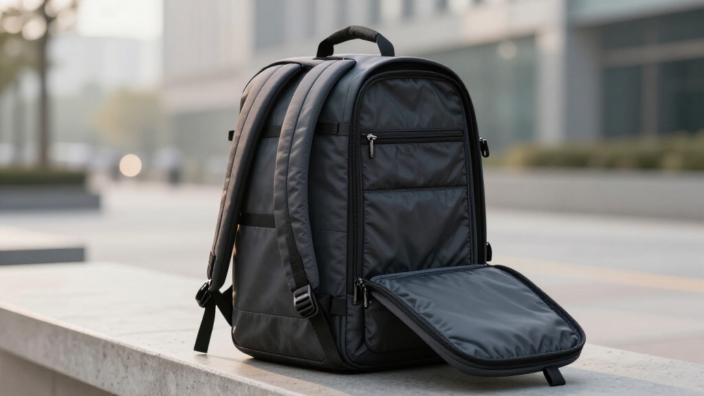 slim protective organized commuter backpack