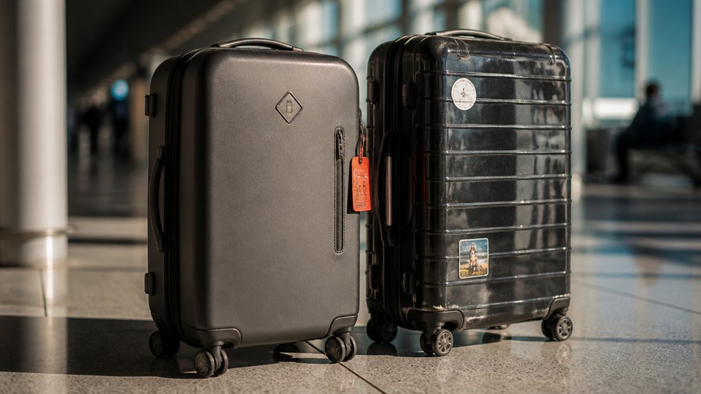 carry on and checked luggage