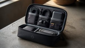 compact thoughtfully organized camera accessory pouch