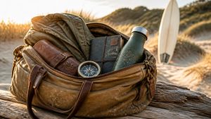 compact waterproof travel tote