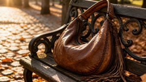 slouchy crescent shaped shoulder bag
