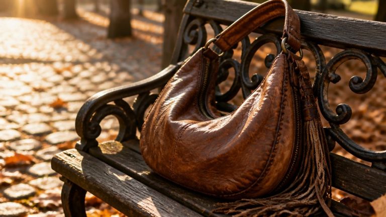 slouchy crescent shaped shoulder bag