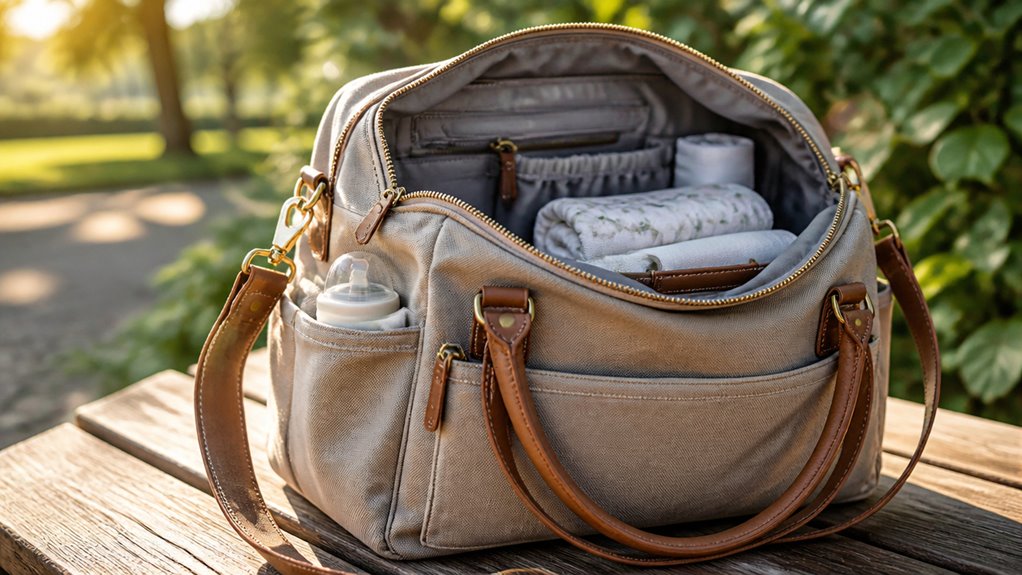 stylish functional roomy diaper bag