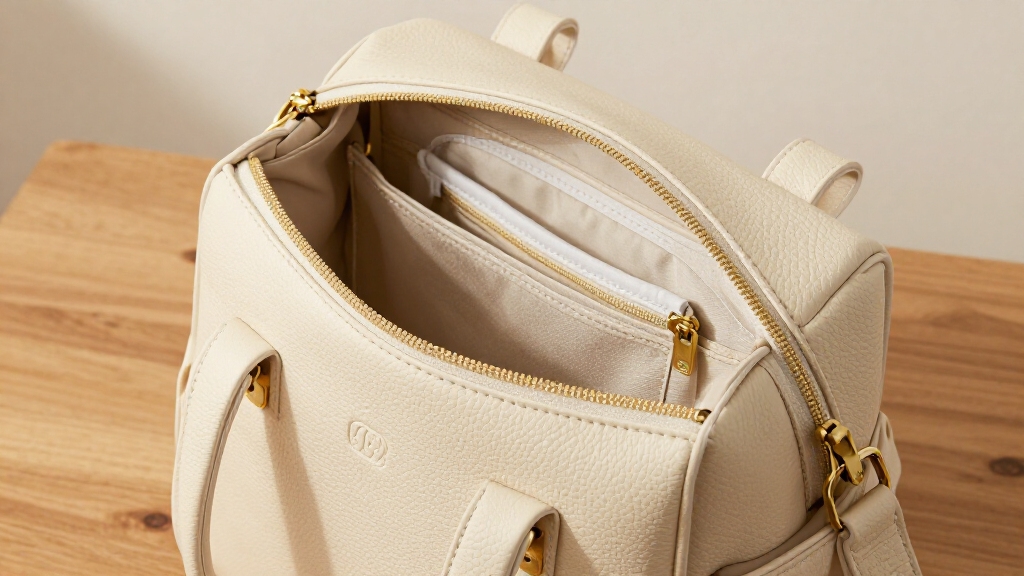 stylish functional vegan leather bag